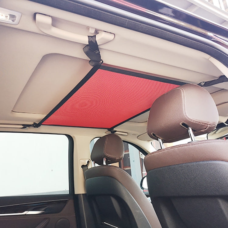 Car Storage Network Pocket Car Roof Seating Room Mesh Folding Hanging Bag, Style: Single Layer(Red) - Stowing Tidying by PMC TechLife | Online Shopping South Africa | PMC TechLife | Buy Now Pay Later Mobicred