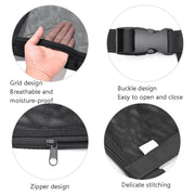 Car Storage Network Pocket Car Roof Seating Room Mesh Folding Hanging Bag, Style: Single Layer(Black)