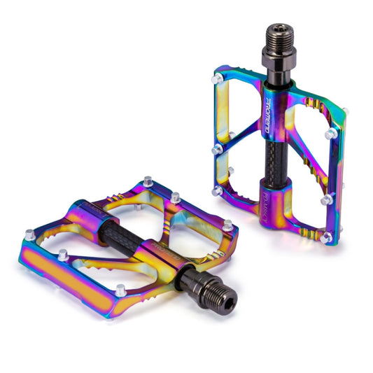 1 Pair PROMEND Three Peilin Bearing Aluminum Alloy CNC Bicycle Colorful Pedal PD-M86CY - free shipping - PMC Jewellery - Order now!