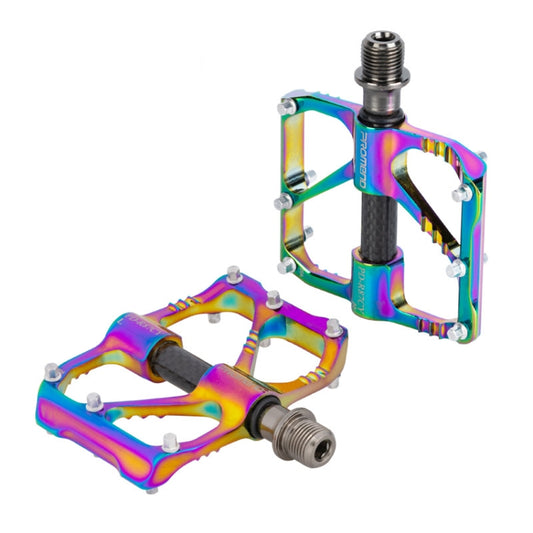 1 Pair PROMEND Three Peilin Bearing Aluminum Alloy CNC Bicycle Colorful Pedal PD-R87CY - Pedals by PROMEND | Online Shopping South Africa | PMC Jewellery | Buy Now Pay Later Mobicred