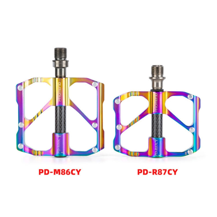 1 Pair PROMEND Three Peilin Bearing Aluminum Alloy CNC Bicycle Colorful Pedal PD-R87CY - Pedals by PROMEND | Online Shopping South Africa | PMC Jewellery | Buy Now Pay Later Mobicred