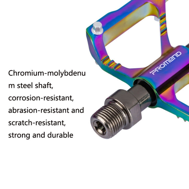 1 Pair PROMEND Three Peilin Bearing Aluminum Alloy CNC Bicycle Colorful Pedal PD-R87CY - Pedals by PROMEND | Online Shopping South Africa | PMC Jewellery | Buy Now Pay Later Mobicred