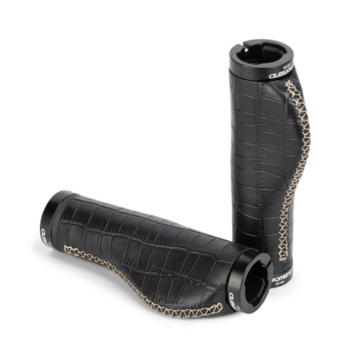 1 Pair PROMEND GR-502H Bicycle Mountain Bike Folding Bike Locking Ergonomic Meat Ball Gloves(Black Crack) - Bicycle Grips by PROMEND | Online Shopping South Africa | PMC Jewellery | Buy Now Pay Later Mobicred