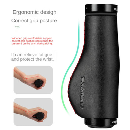 1 Pair PROMEND GR-502H Bicycle Mountain Bike Folding Bike Locking Ergonomic Meat Ball Gloves(Black Crack) - Bicycle Grips by PROMEND | Online Shopping South Africa | PMC Jewellery | Buy Now Pay Later Mobicred