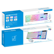 ZGB G21B Colorful Glow USB Wired Keyboard Mouse Set(Black)