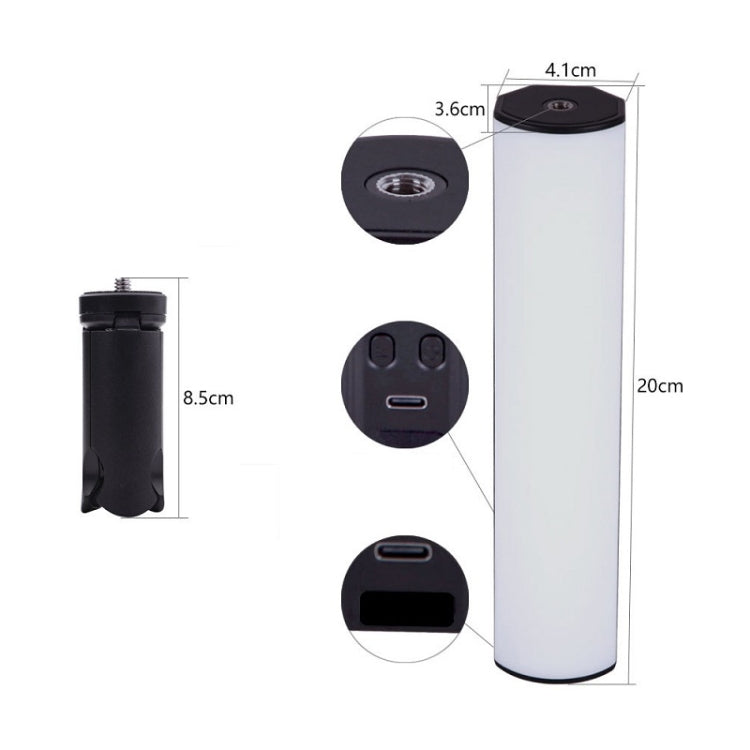 W200 RGB Outdoor Photography Handheld Fill Light LED Atmosphere Stick Light - free shipping - PMC Jewellery - Order now!