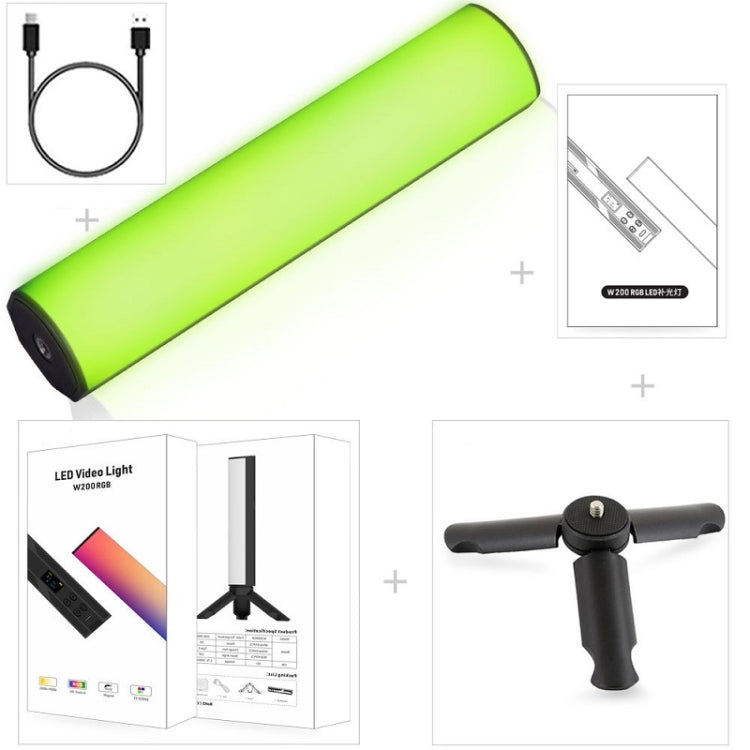 W200 RGB Outdoor Photography Handheld Fill Light LED Atmosphere Stick Light - free shipping - PMC Jewellery - Order now!