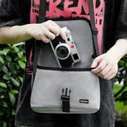 Baona BN-H013 Camera Shoulder Bag SLR Lens Storage Handbag(Light-Thin Black)
