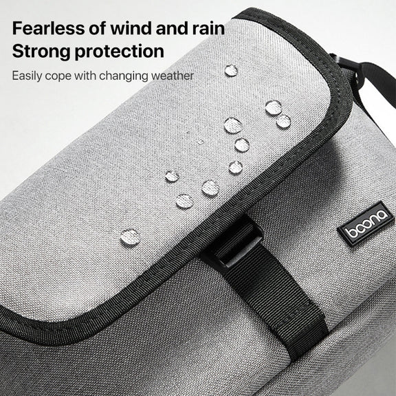 Baona BN-H013 Camera Shoulder Bag SLR Lens Storage Handbag(Light-Thin Black)