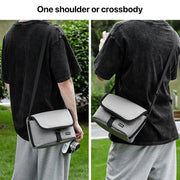 Baona BN-H013 Camera Shoulder Bag SLR Lens Storage Handbag(Light-Thin Black)