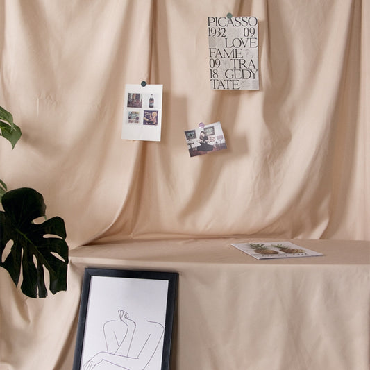 3 x 2.4m Photo Background Cloth Increased Widened Photography Cloth Live Broadcast Solid Color Cloth(Beige) - free shipping - PMC Jewellery - Order now!