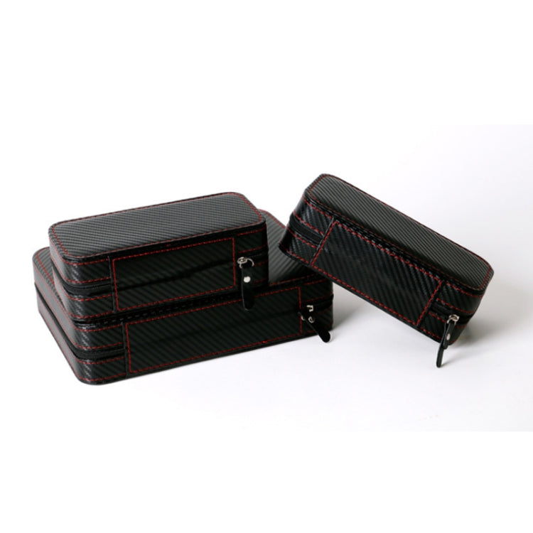 PU Leather Full Carbon Fiber Zipper Watch Bag Watch Storage Display Box, Style:  08 Watch Position - free shipping - PMc TechLife - Order now!