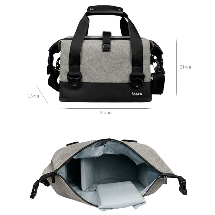 Baona BN-H014 SLR Camera Shoulder Bag Digital Storage Protective Water-resistant Bag(Gray)