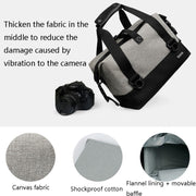 Baona BN-H014 SLR Camera Shoulder Bag Digital Storage Protective Water-resistant Bag(Gray)