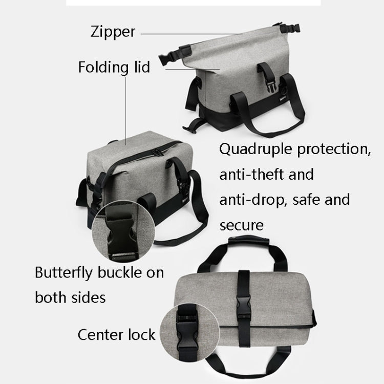 Baona BN-H014 SLR Camera Shoulder Bag Digital Storage Protective Water-resistant Bag(Gray)