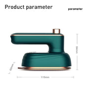 33W Handheld Electric Ironing Machine Rotatable Dry And Wet Garment Steam, Product specifications: EU Plug(Gemstone Green)