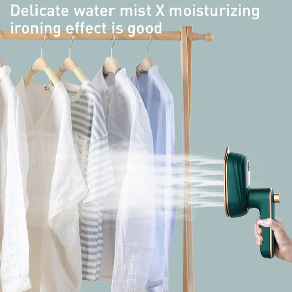 33W Handheld Electric Ironing Machine Rotatable Dry And Wet Garment Steam, Product specifications: EU Plug(Gemstone Green)