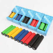 MEROCA Mountain Bike Grip Cover Shock Absorbic Silicone Handlebar Sponge Cover(Yellow)