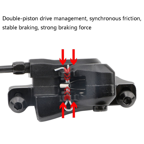 Meroca M800 Bicycle Brake Mountain Bike Universal Bilateral Brake Oil Pressure Disc Brake, Style: 1 Pair Oil Brakes