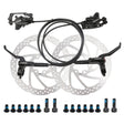 Meroca M800 Bicycle Brake Mountain Bike Universal Bilateral Brake Oil Pressure Disc Brake, Style: 1 Pair Oil Brakes + 1 Pair Disc Brakes - Bicycle Brake Parts by Meroca | Online Shopping South Africa | PMC TechLife | Buy Now Pay Later Mobicred