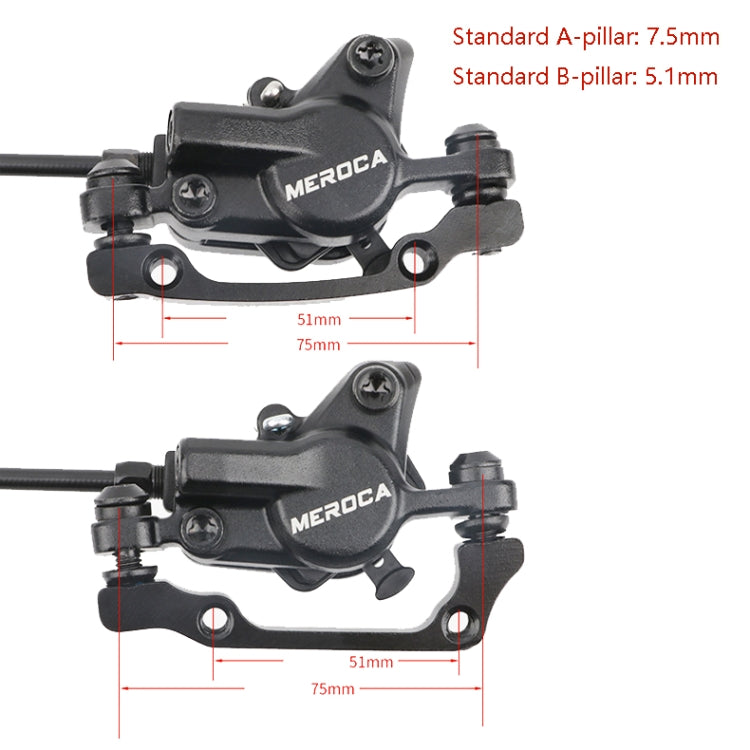 Meroca M800 Bicycle Brake Mountain Bike Universal Bilateral Brake Oil Pressure Disc Brake, Style: Left Back 1400mm - Bicycle Brake Parts by Meroca | Online Shopping South Africa | PMC Jewellery | Buy Now Pay Later Mobicred