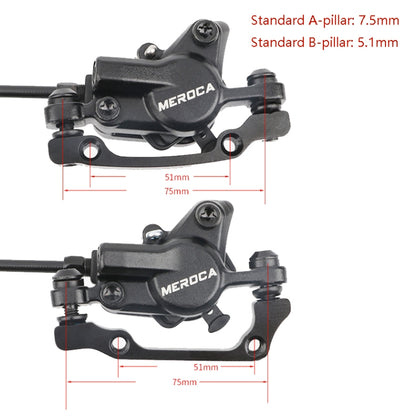 Meroca M800 Bicycle Brake Mountain Bike Universal Bilateral Brake Oil Pressure Disc Brake, Style: Left Back 1400mm - Bicycle Brake Parts by Meroca | Online Shopping South Africa | PMC Jewellery | Buy Now Pay Later Mobicred