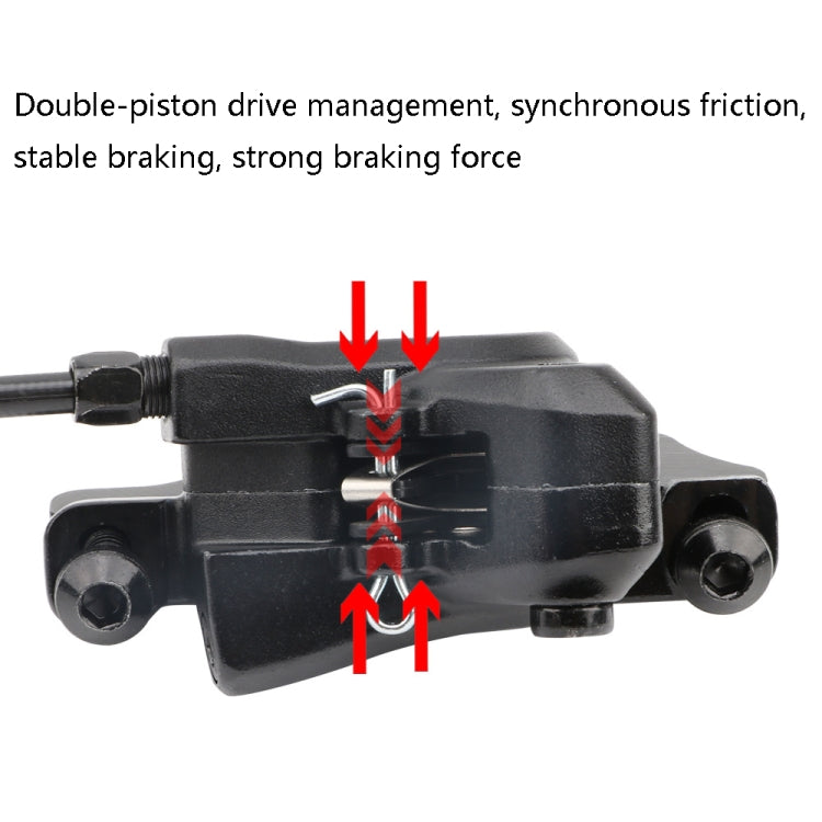 Meroca M800 Bicycle Brake Mountain Bike Universal Bilateral Brake Oil Pressure Disc Brake, Style: Left Back 1400mm
