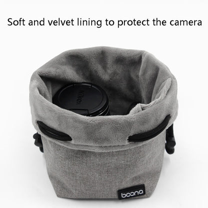 Benna Waterproof SLR Camera Lens Bag  Lens Protective Cover Pouch Bag, Color: Round Medium(Gray) - free shipping - PMC Jewellery - Order now!