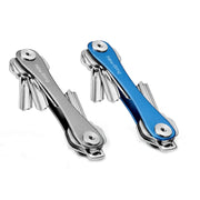 New Bring Mini Keychain Emergency Tool Multifunctional Portable Car Accessories Metal Key Storage Device(Blue Lengthening)