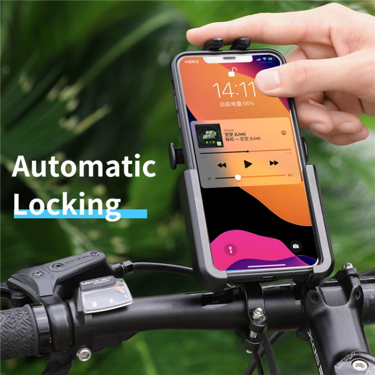 WEST BIKING  Bike Mobile Phone Holder Aluminum 360 Rotatable Electric Bike Scooter Motorcycle Phone Stand,Style: Rearview Mirror Style - Holders by WEST BIKING | Online Shopping South Africa | PMC TechLife | Buy Now Pay Later Mobicred