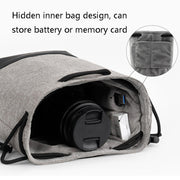 Baona Water-resistant Micro SLR Camera Bag Protective Cover Drawstring Pouch Bag, Color: Medium Gray