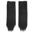 6 In 1 60cm Card Hair Extension Piece 16 Card Long Straight Hair Wig Piece, Color: 1.1B - free shipping - PMC TechLife - Order now!