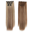 6 In 1 60cm Card Hair Extension Piece 16 Card Long Straight Hair Wig Piece, Color: 10.6H613 - free shipping - PMC TechLife - Order now!