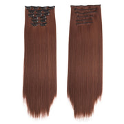 6 In 1 60cm Card Hair Extension Piece 16 Card Long Straight Hair Wig Piece, Color: 18.33