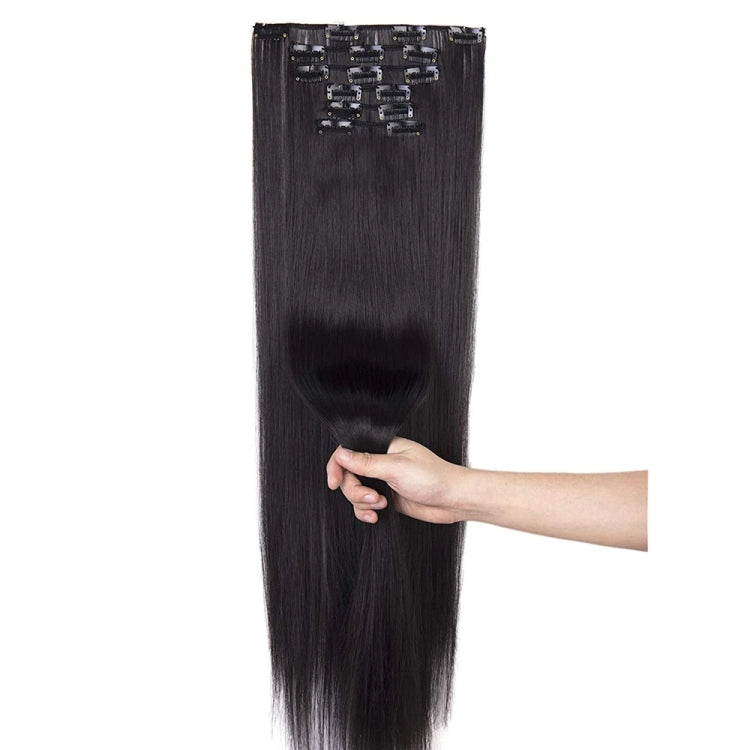 6 In 1 60cm Card Hair Extension Piece 16 Card Long Straight Hair Wig Piece, Color: 8.4M30