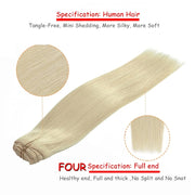 6 In 1 60cm Card Hair Extension Piece 16 Card Long Straight Hair Wig Piece, Color: 17.27M613