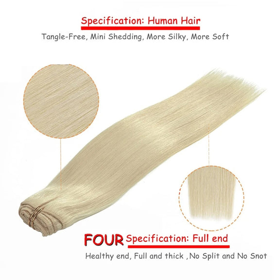 6 In 1 60cm Card Hair Extension Piece 16 Card Long Straight Hair Wig Piece, Color: 6.4