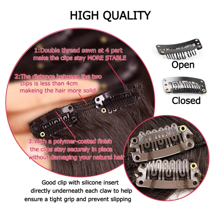 6 In 1 60cm Card Hair Extension Piece 16 Card Long Straight Hair Wig Piece, Color: 18.33