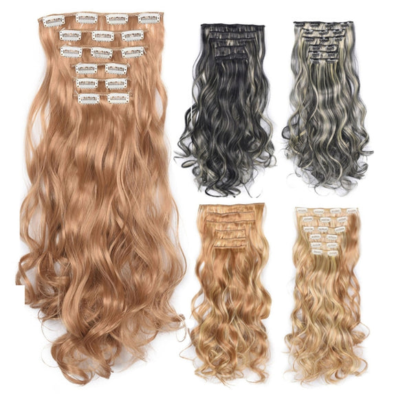 6 in 1 Wig Piece Long Curly Hair Wig Extension Piece(15.27)