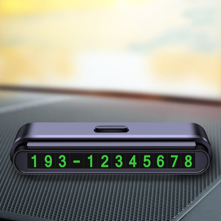 2 PCS One-Click Automatic Hiding Temporary Parking Signs For Cars(Black
