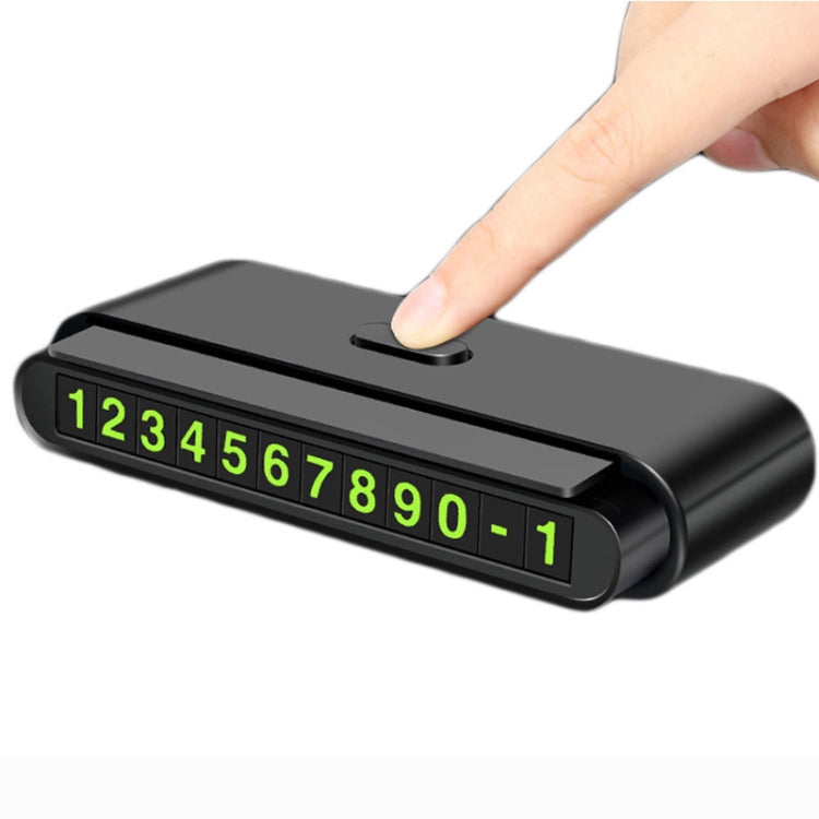 2 PCS One-Click Automatic Hiding Temporary Parking Signs For Cars(Black
