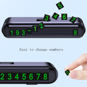 2 PCS One-Click Automatic Hiding Temporary Parking Signs For Cars(Black