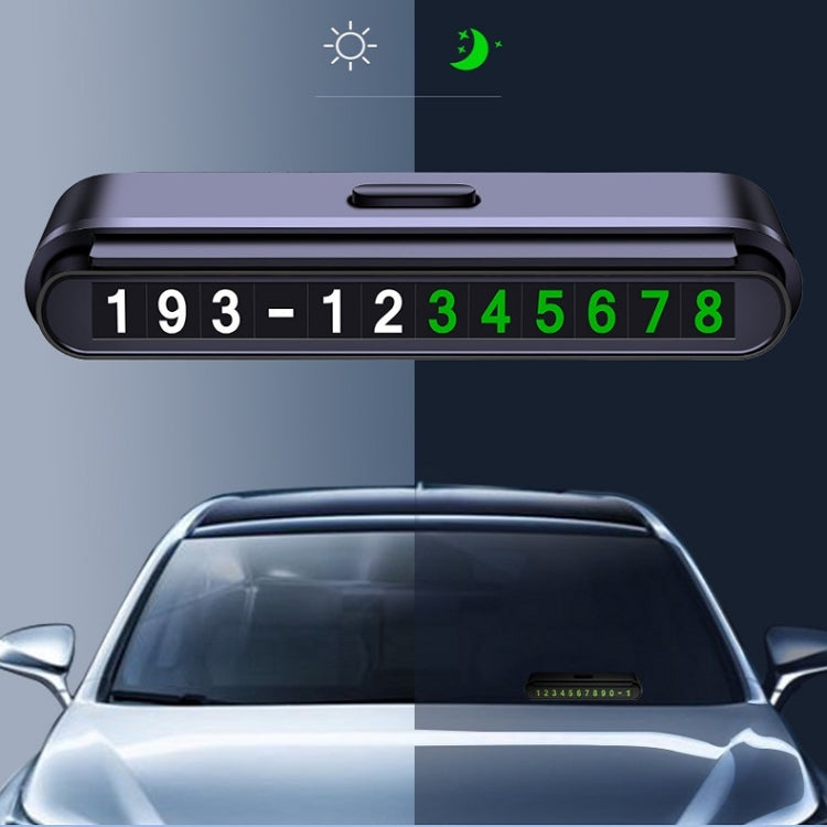 2 PCS One-Click Automatic Hiding Temporary Parking Signs For Cars(White - Green Numbers) - free shipping - PMC TechLife - Order now!