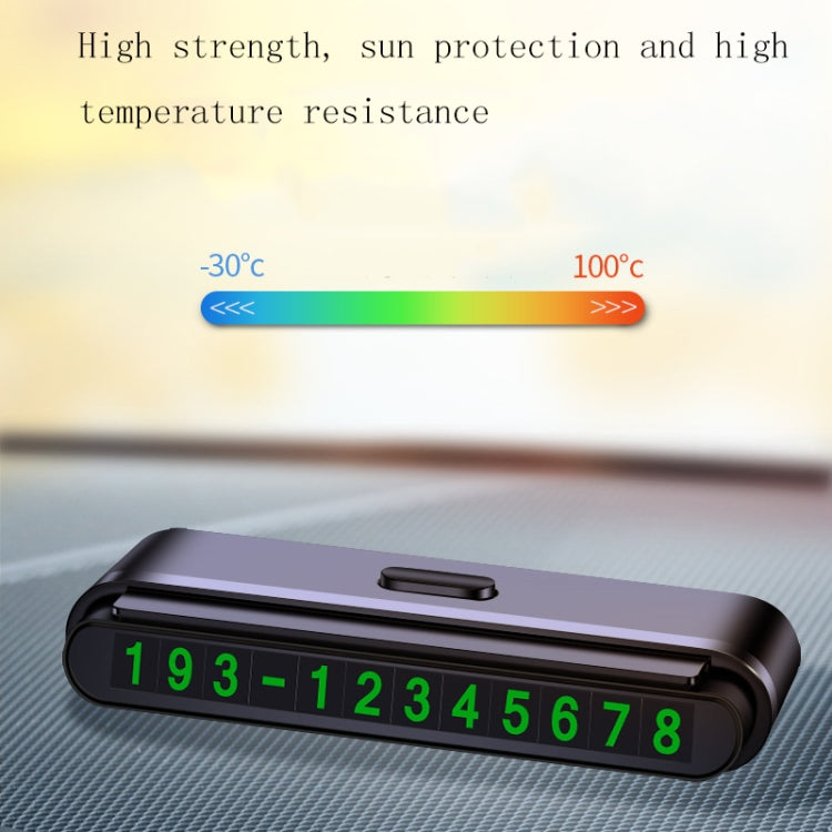 2 PCS One-Click Automatic Hiding Temporary Parking Signs For Cars(White