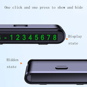 2 PCS One-Click Automatic Hiding Temporary Parking Signs For Cars(Black