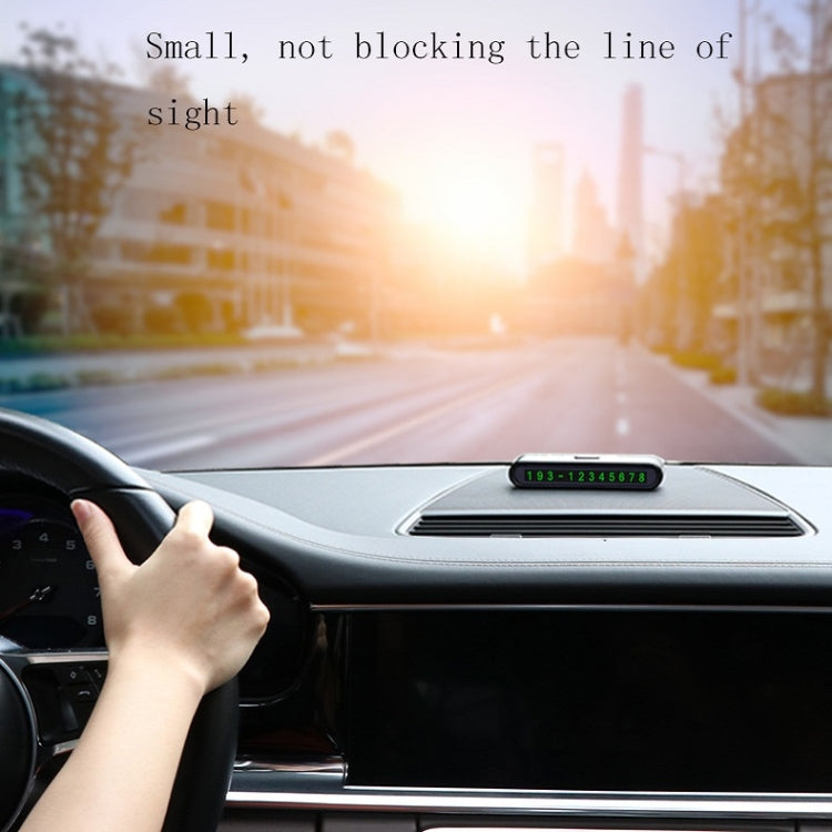 2 PCS One-Click Automatic Hiding Temporary Parking Signs For Cars(Black - Green Numbers) - Parking Card by PMC TechLife | Online Shopping South Africa | PMC TechLife | Buy Now Pay Later Mobicred