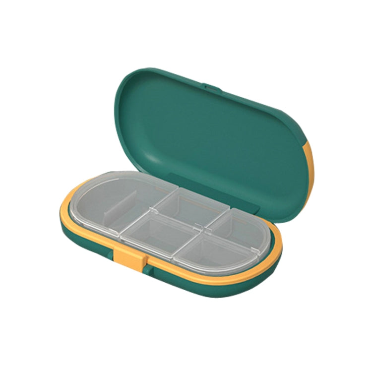 HW073 Portable Cut Medicine Large-capacity Pill Box Compartment Sealed Small Pill Box(Green) - free shipping - PMC TechLife - Order now!