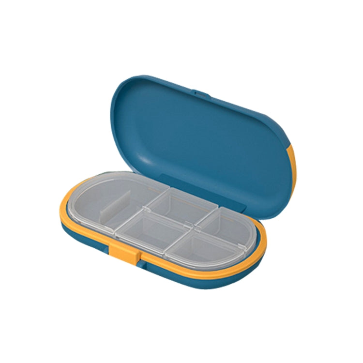 HW073 Portable Cut Medicine Large-capacity Pill Box Compartment Sealed Small Pill Box(Blue) - free shipping - PMC TechLife - Order now!