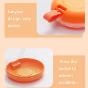 Household Denture Braces Box Orthodontic Storage Box(Orange)