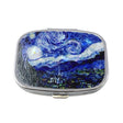 2 PCS Y10336 Two-Compartment Metal Portable Pill Box(Wind Cloud) - free shipping - PMC TechLife - Order now!